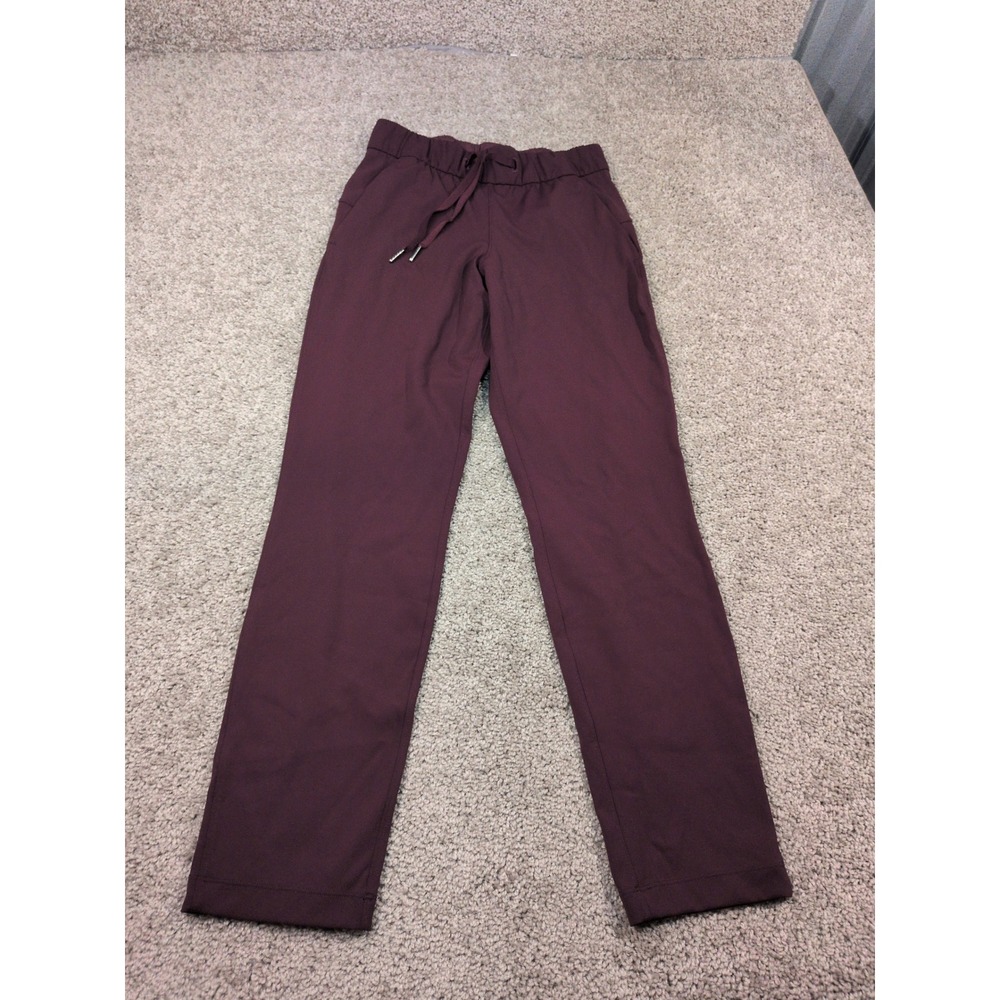 Lululemon On the Fly Pant Luxtreme Burgundy Plum Straight Leg 27 Inseam